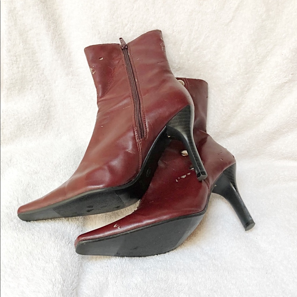 Predictions - Red/Rust heeled bootie - Picture 8 of 10